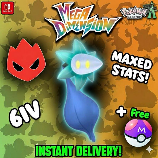 Shiny Alpha Glimmet Pokemon Legends Za Mega Dimension DLC 6IV Competitive Battle - Pokémon Legends: Z-A digital Pokémon trade