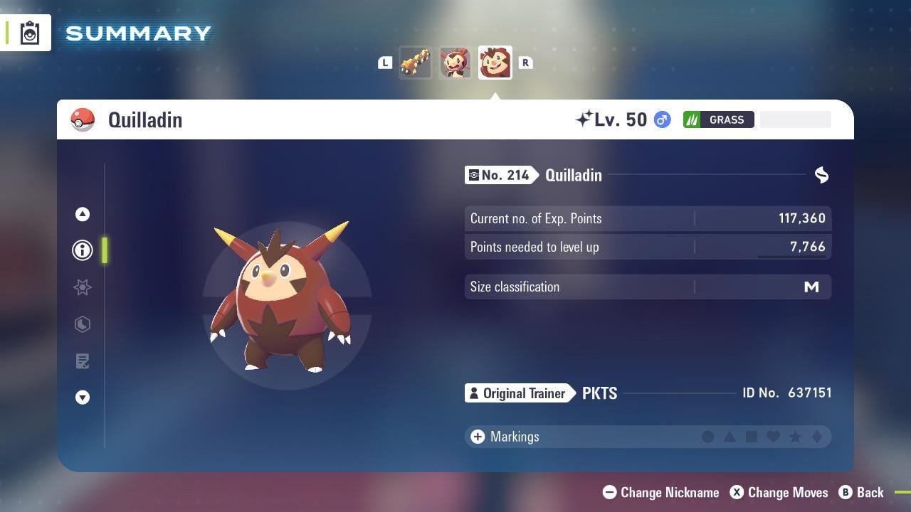 Shiny QUILLADIN Pokémon Legends ZA 6IV Competitive Battle Ready - Pokémon Legends: Z-A digital Pokémon trade image 2