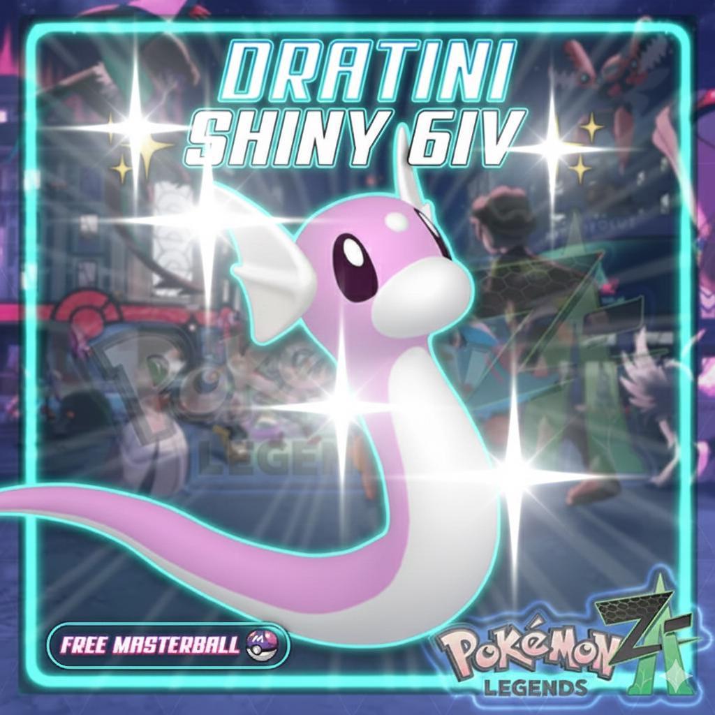 Shiny DRATINI Pokémon Legends ZA 6IV Competitive Battle Ready - Pokémon Legends: Z-A digital Pokémon trade by PokeTradingShop