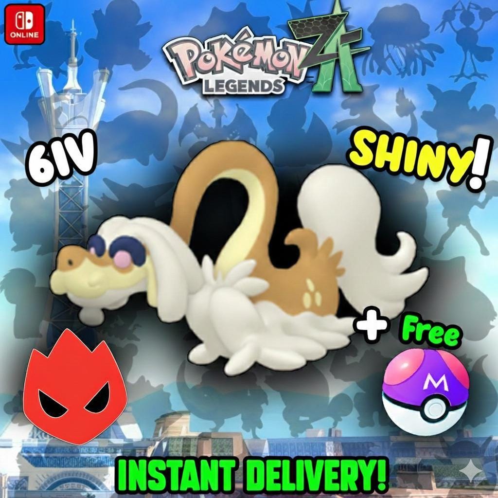 Shiny Alpha Drampa Pokémon Legends ZA 6IV Competitive Battle Ready - Pokémon Legends: Z-A digital Pokémon trade by