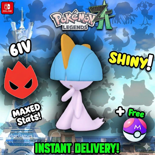 Shiny Alpha Ralts Pokémon Legends ZA 6IV Competitive Battle Ready - Pokémon Legends: Z-A digital Pokémon trade by