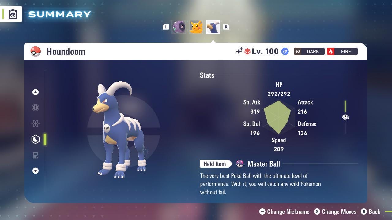 Shiny Alpha Houndoom Pokémon Legends ZA 6IV Competitive Battle Ready - Pokémon Legends: Z-A digital Pokémon trade image 2