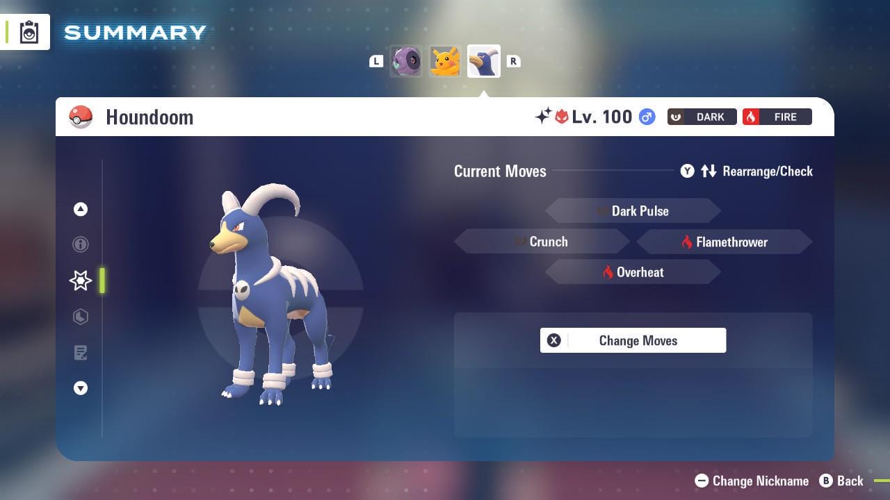 Shiny Alpha Houndoom Pokémon Legends ZA 6IV Competitive Battle Ready - Pokémon Legends: Z-A digital Pokémon trade image 4