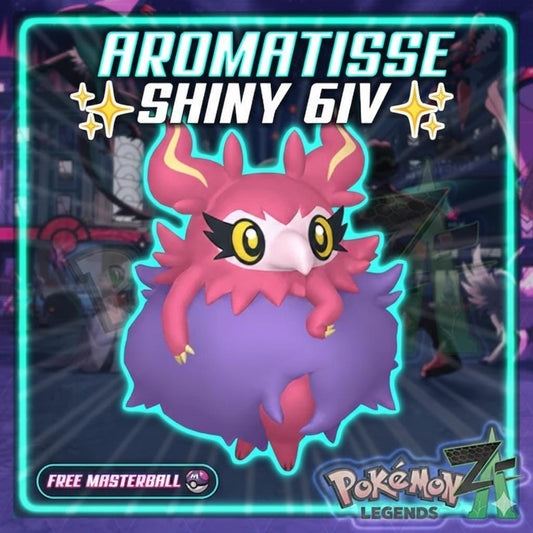 Shiny AROMATISSE Pokémon Legends ZA 6IV Competitive Battle Ready - Pokémon Legends: Z-A digital Pokémon trade by
