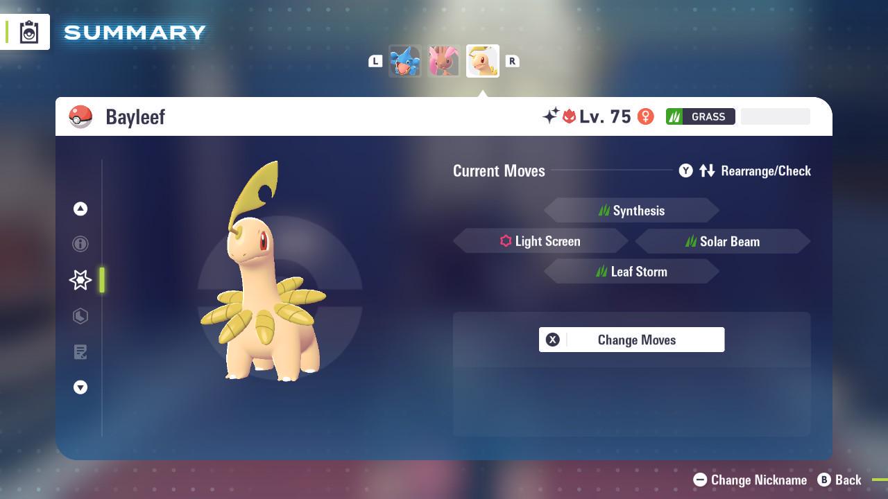 Shiny Alpha Bayleef Pokémon Legends ZA 6IV Competitive Battle Ready - Pokémon Legends: Z-A digital Pokémon trade image 3