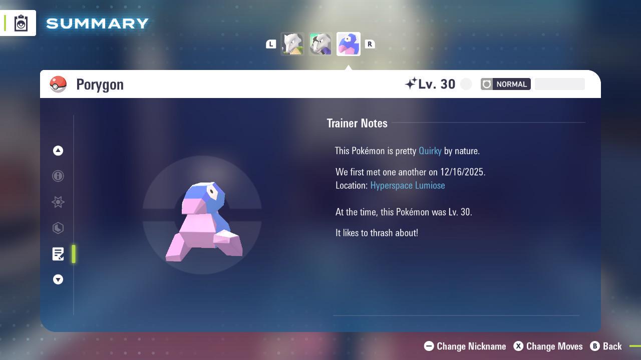 Shiny Porygon Pokemon Legends ZA Mega Dimension DLC 6IV Competitive Battle Ready - Pokémon Legends: Z-A digital Pokémon trade
