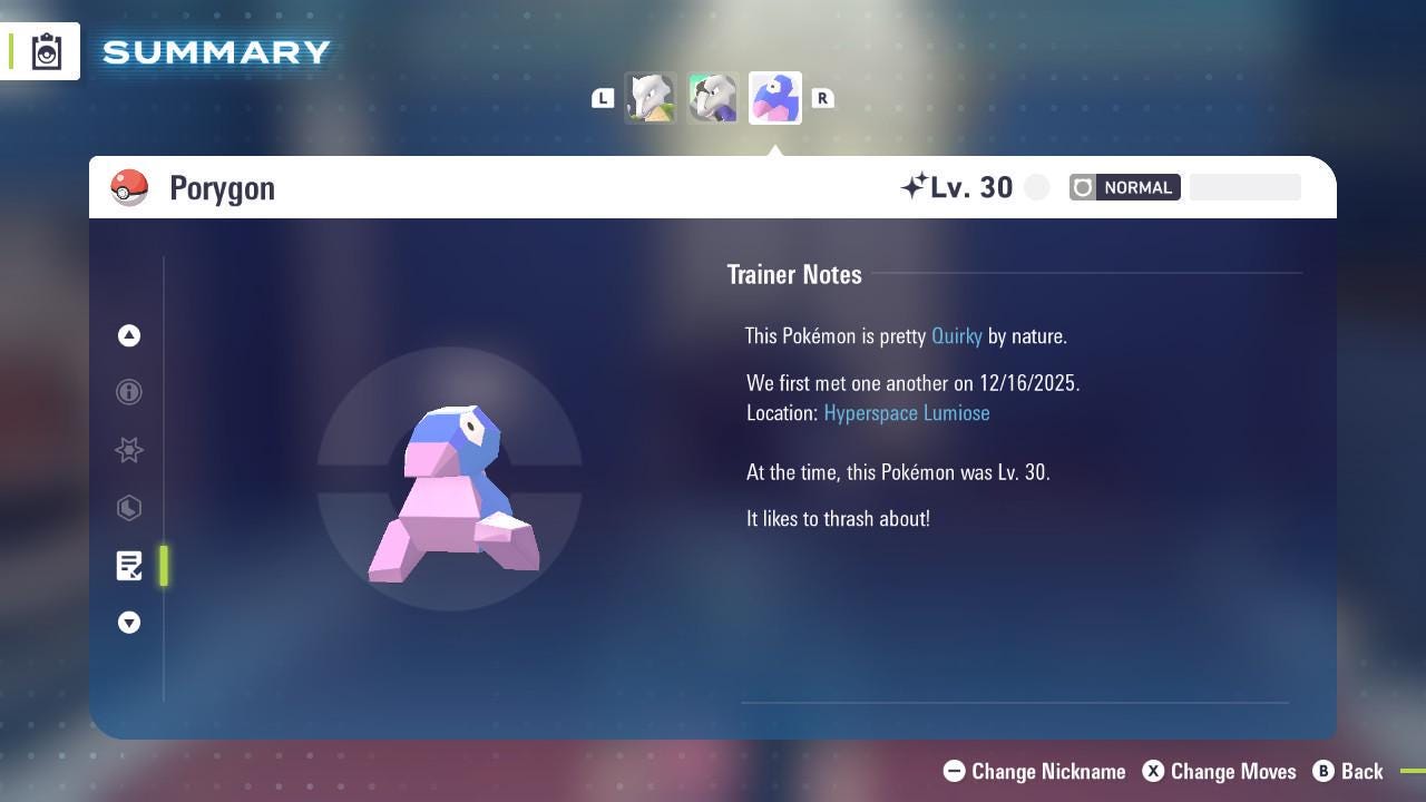Shiny Porygon Pokemon Legends ZA Mega Dimension DLC 6IV Competitive Battle Ready – image 4