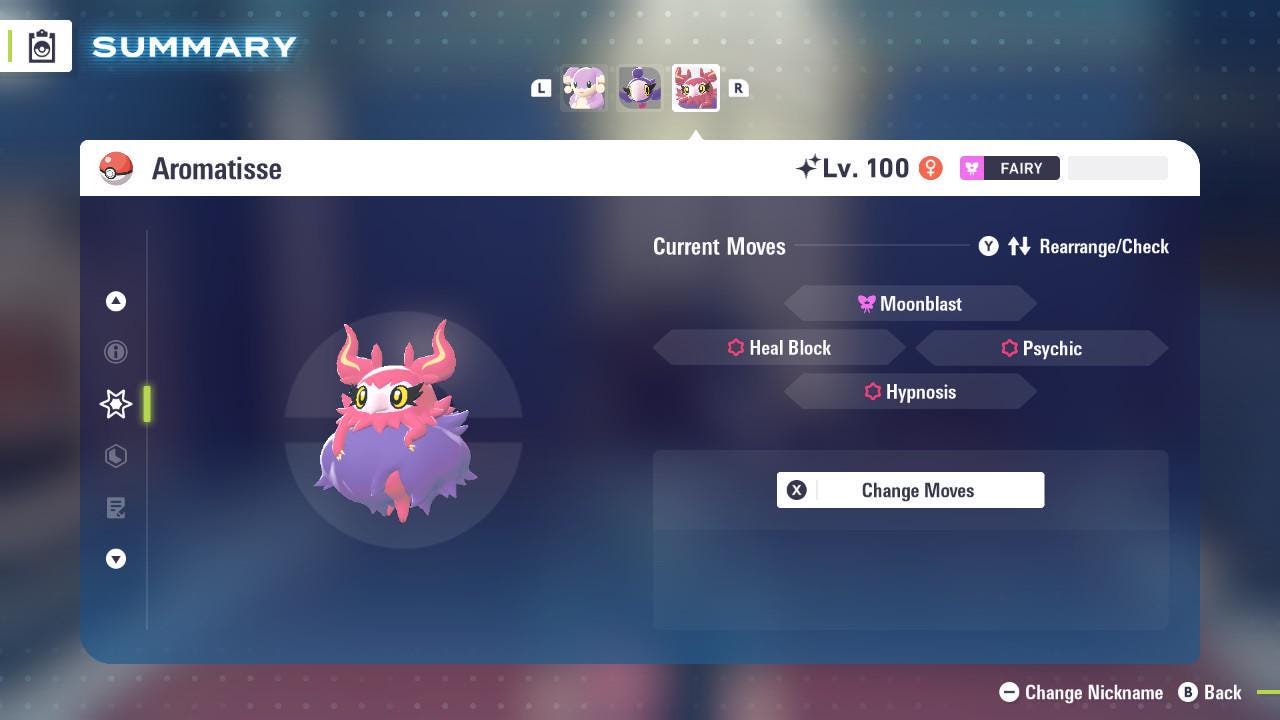 Shiny AROMATISSE Pokémon Legends ZA 6IV Competitive Battle Ready - Pokémon Legends: Z-A digital Pokémon trade image 4