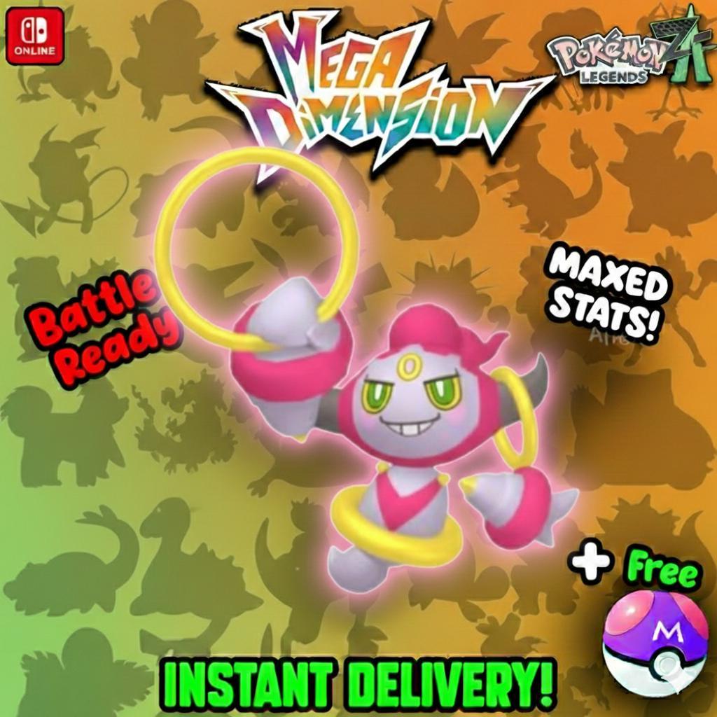 Non Shiny 6IV Hoopa Pokemon Legends Za Mega Dimension DLC 6IV Competitive Battle - Pokémon Legends: Z-A digital Pokémon trade