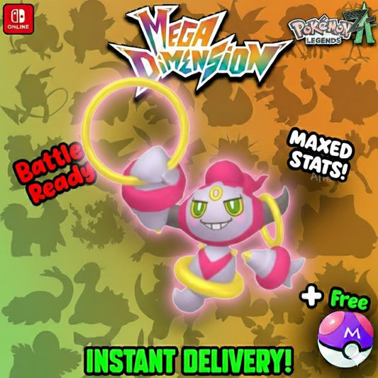Non Shiny 6IV Hoopa Pokemon Legends Za Mega Dimension DLC 6IV Competitive Battle - Pokémon Legends: Z-A digital Pokémon trade
