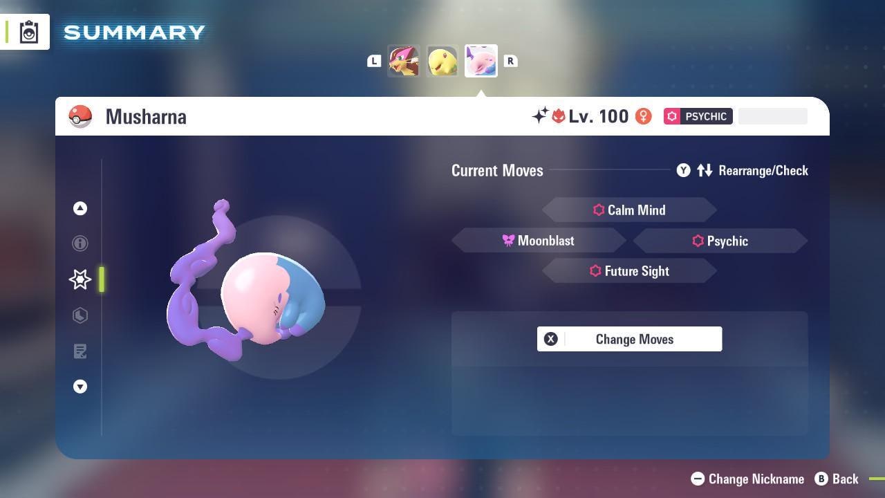Shiny Alpha Musharna Pokemon Legends Za Mega Dimension DLC 6IV Competitive Battle - Pokémon Legends: Z-A digital Pokémon