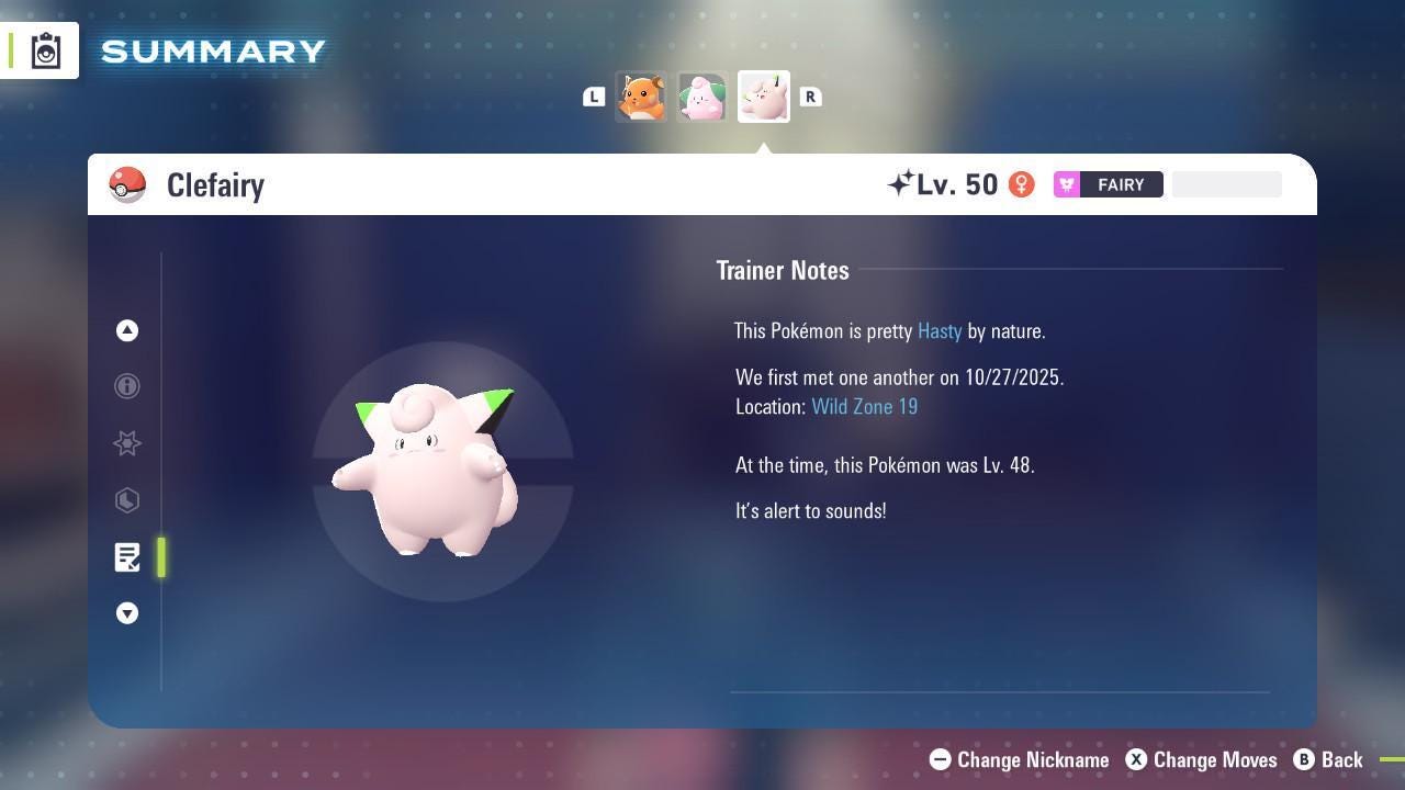 Shiny CLEFAIRY Pokémon Legends ZA 6IV Competitive Battle Ready – image 4