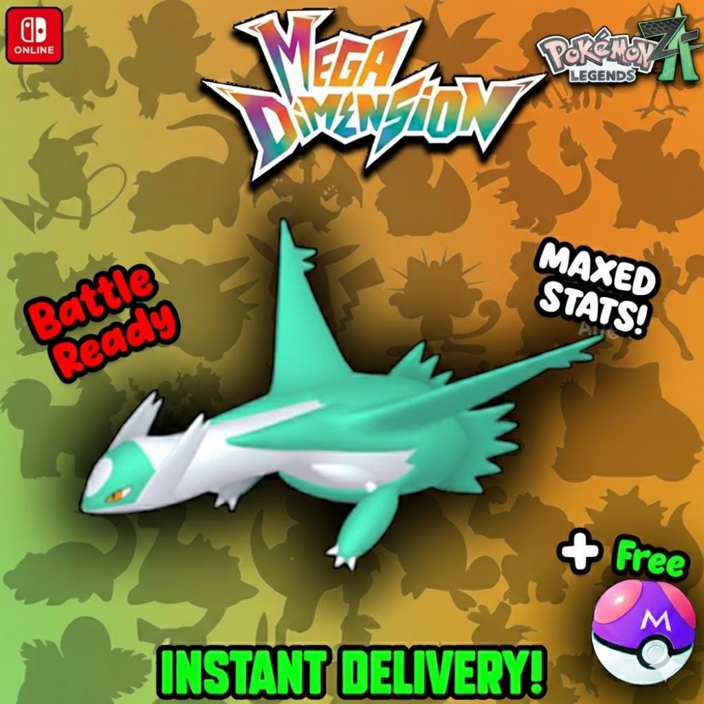 Shiny Latios Pokemon Legends Za Mega Dimension DLC 6IV Competitive Battle Ready - Pokémon Legends: Z-A digital Pokémon trade