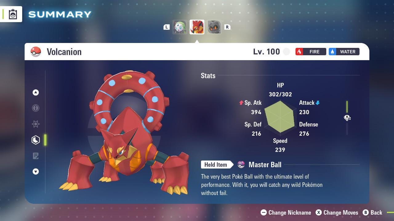 Shiny Volcanion Pokemon Legends ZA Mega Dimension DLC Pokemon Legends Za Mega - Pokémon Legends: Z-A digital Pokémon trade