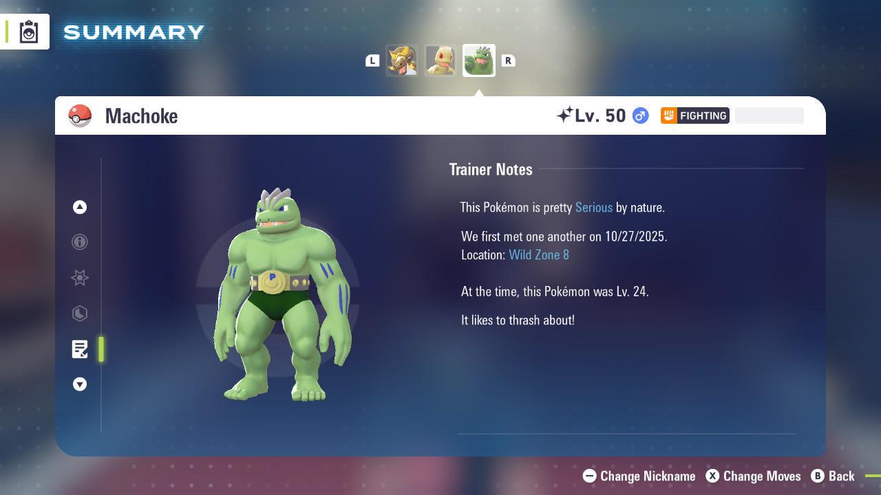 Shiny MACHOKE Pokémon Legends ZA 6IV Competitive Battle Ready - Pokémon Legends: Z-A digital Pokémon trade image 4