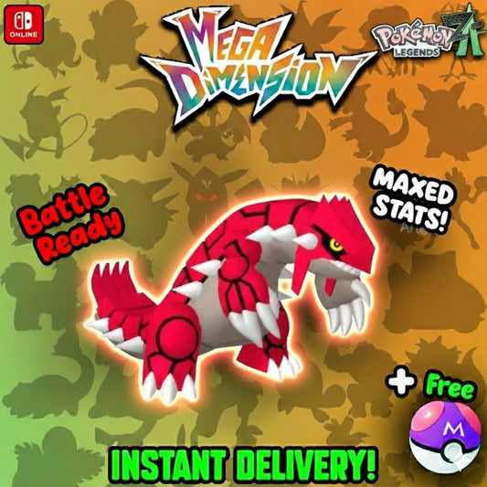 Non Shiny 6IV Groudon Pokemon Legends Za Mega Dimension DLC 6IV Competitive Battle - Pokémon Legends: Z-A digital Pokémon