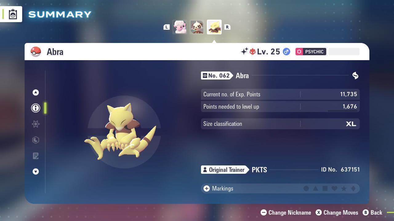 Shiny Alpha Abra Pokémon Legends ZA 6IV Competitive Battle Ready - Pokémon Legends: Z-A digital Pokémon trade image 2