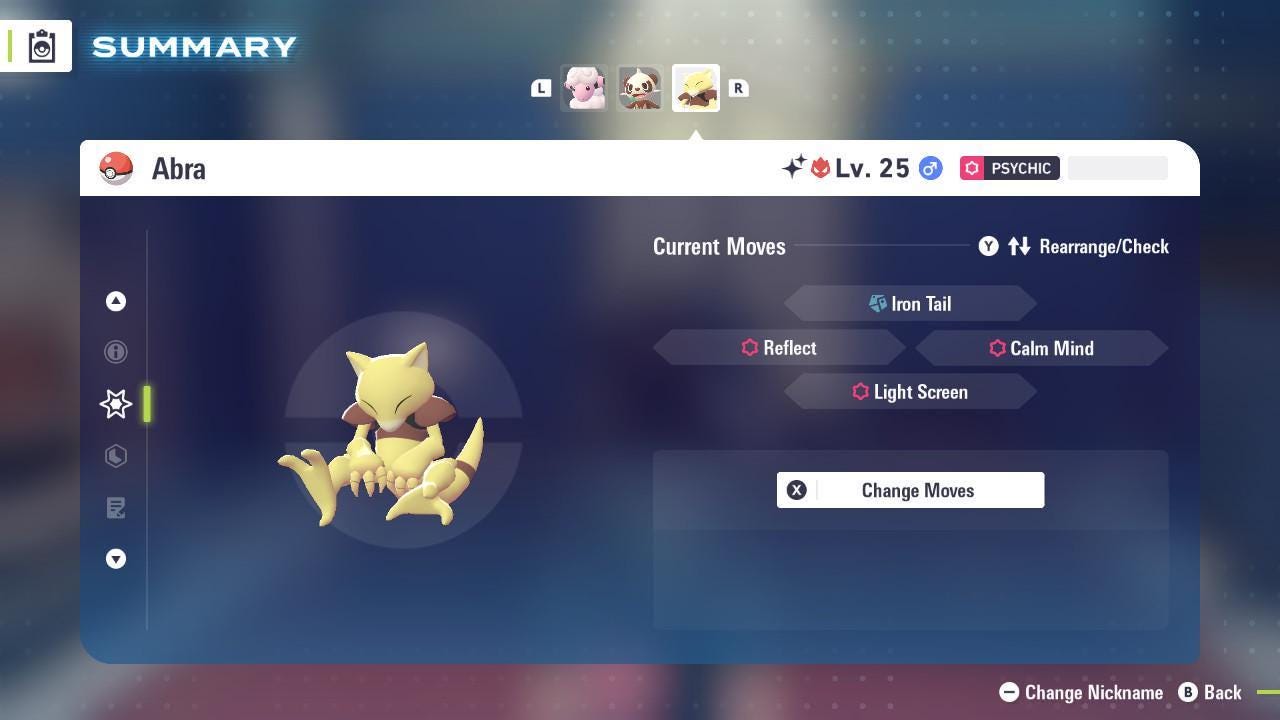 Shiny Alpha Abra Pokémon Legends ZA 6IV Competitive Battle Ready - Pokémon Legends: Z-A digital Pokémon trade image 3
