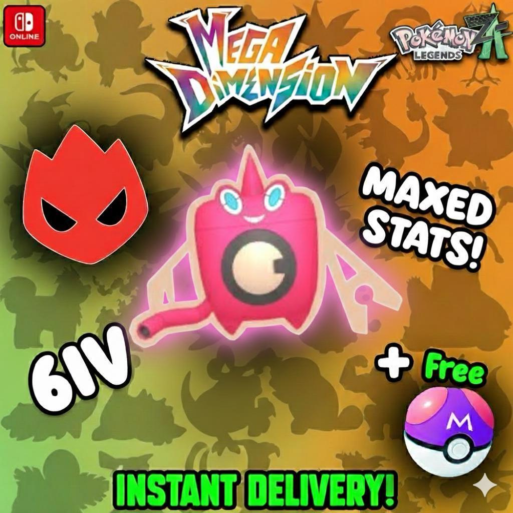 Shiny Alpha Wash Form Rotom Pokémon Legends ZA 6IV Competitive Battle Ready - Pokémon Legends: Z-A digital Pokémon trade by