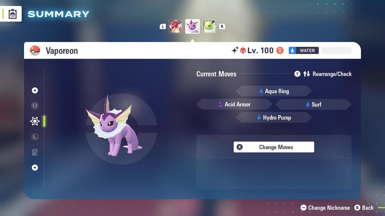 Shiny Alpha Vaporeon Pokémon Legends ZA 6IV Competitive Battle Ready - Pokémon Legends: Z-A digital Pokémon trade image 4