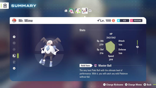 Shiny Galarian Mr. Mime Pokémon Legends ZA 6IV Competitive Battle Ready - Pokémon Legends: Z-A digital Pokémon trade by
