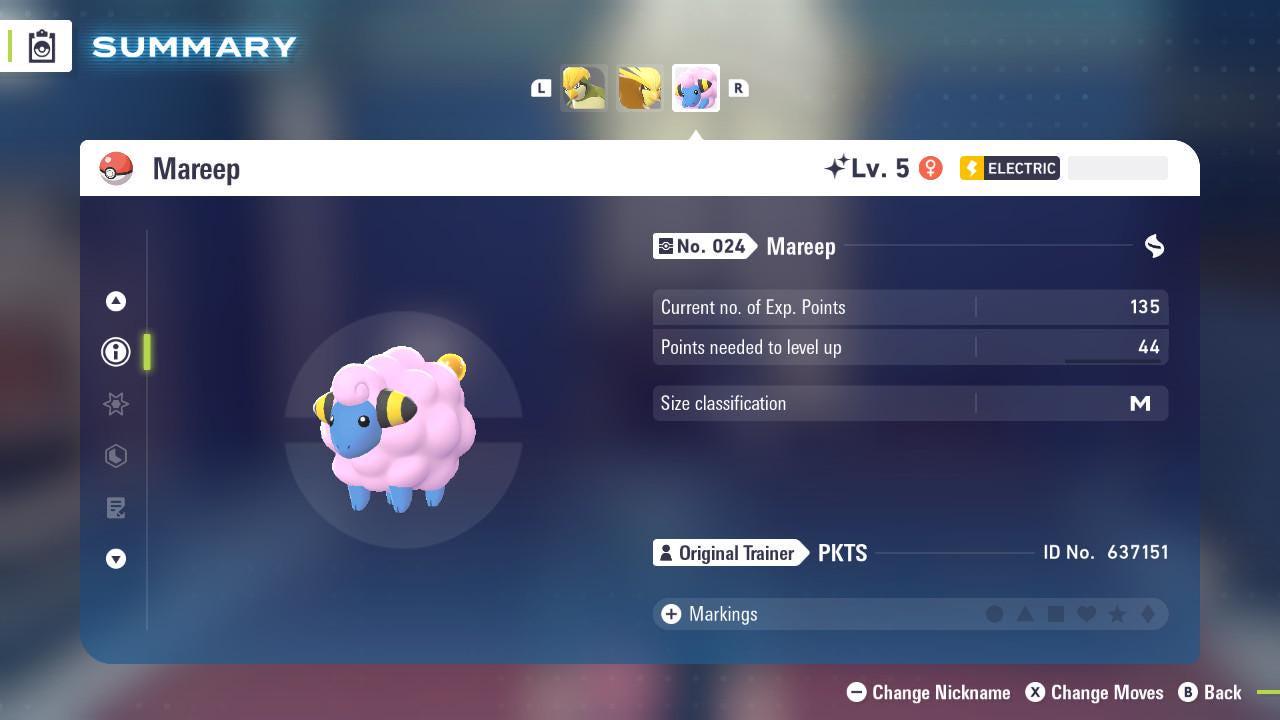 Shiny MAREEP Pokémon Legends ZA 6IV Competitive Battle Ready - Pokémon Legends: Z-A digital Pokémon trade image 2