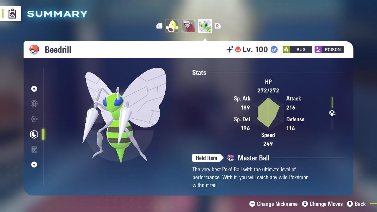 Shiny Alpha Beedrill Pokémon Legends ZA 6IV Competitive Battle Ready - Pokémon Legends: Z-A digital Pokémon trade image 2