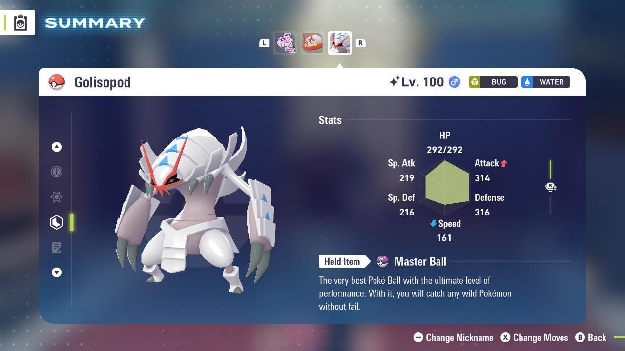 Shiny Golisopod Pokemon Legends ZA Mega Dimension DLC 6IV Competitive Battle Ready - Pokémon Legends: Z-A digital Pokémon