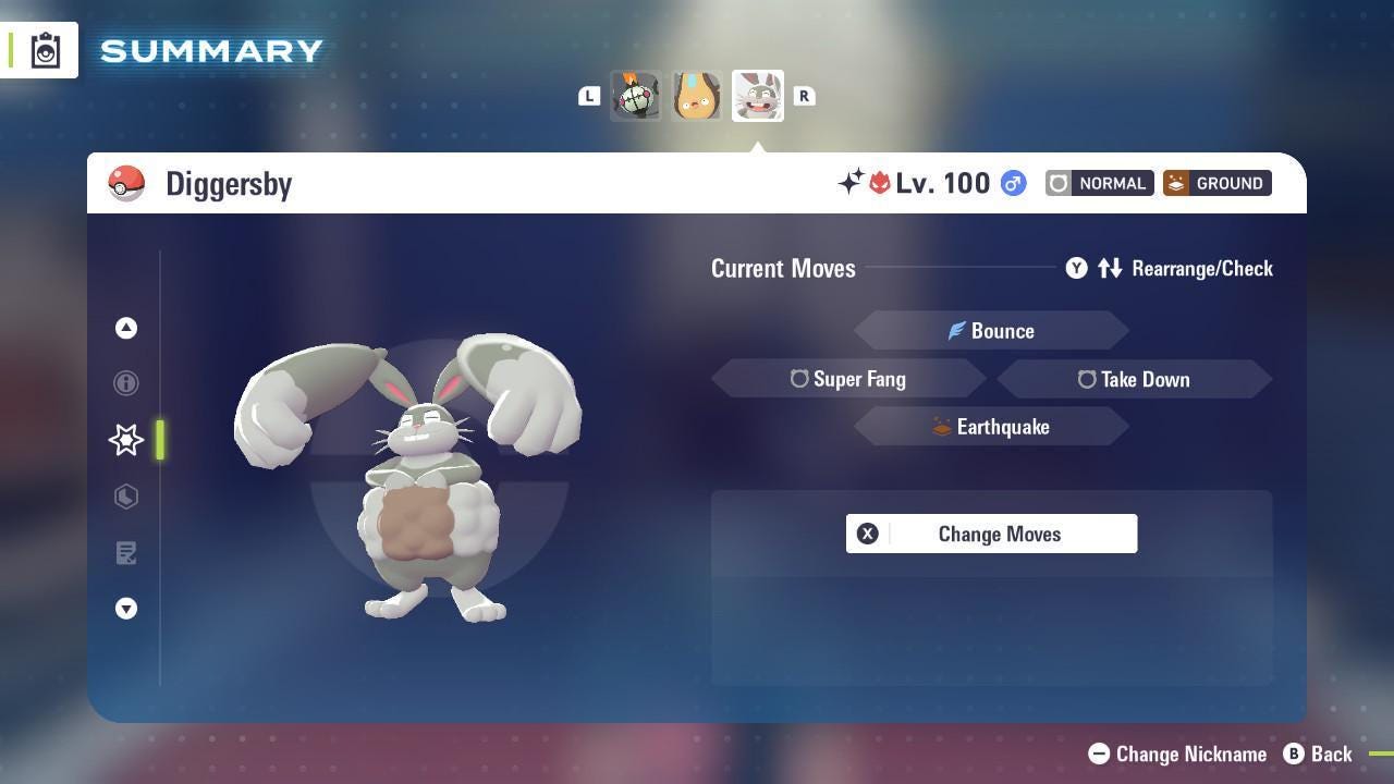 Shiny Alpha Diggersby Pokémon Legends ZA 6IV Competitive Battle Ready - Pokémon Legends: Z-A digital Pokémon trade image 3