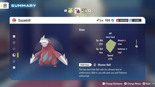 Shiny EXCADRILL Pokémon Legends ZA 6IV Competitive Battle Ready - Pokémon Legends: Z-A digital Pokémon trade by