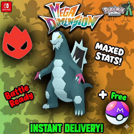 Shiny Alpha Baxcalibur Shiny 6IV Pokemon Legends Za Mega Dimension DLC 6IV - Pokémon Legends: Z-A digital Pokémon trade by