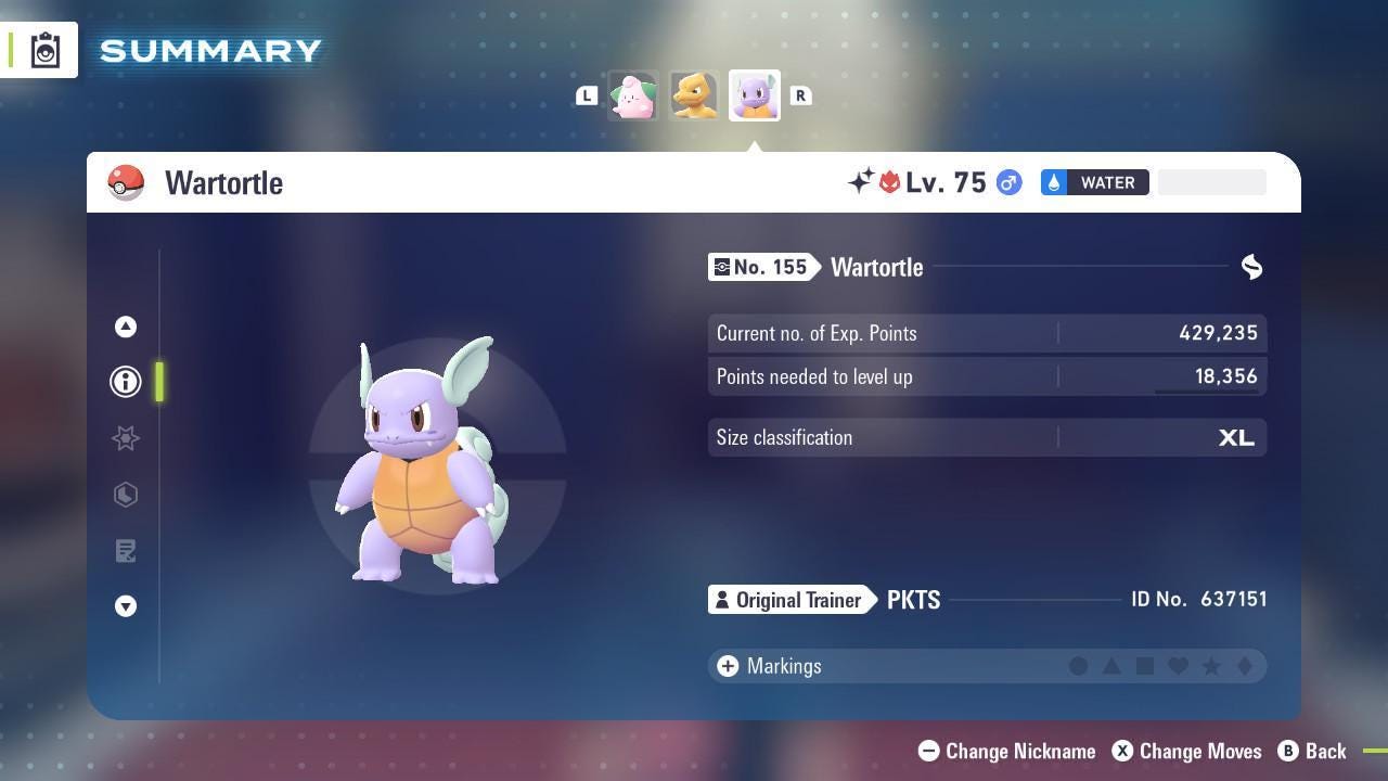 Shiny Alpha Wartortle Pokémon Legends ZA 6IV Competitive Battle Ready - Pokémon Legends: Z-A digital Pokémon trade image 2