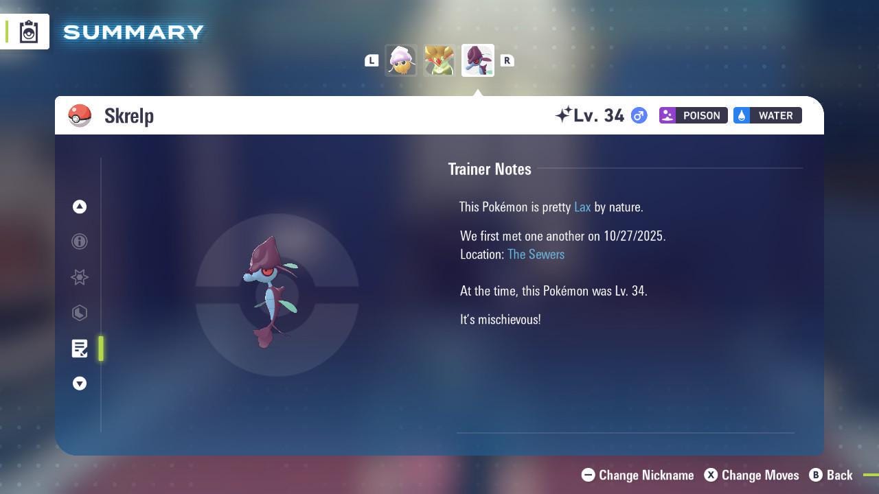 Shiny SKRELP Pokémon Legends ZA 6IV Competitive Battle Ready - Pokémon Legends: Z-A digital Pokémon trade image 4