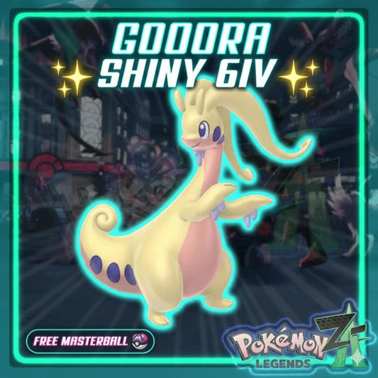 Shiny GOODRA Pokémon Legends ZA 6IV Competitive Battle Ready - Pokémon Legends: Z-A digital Pokémon trade by PokeTradingShop