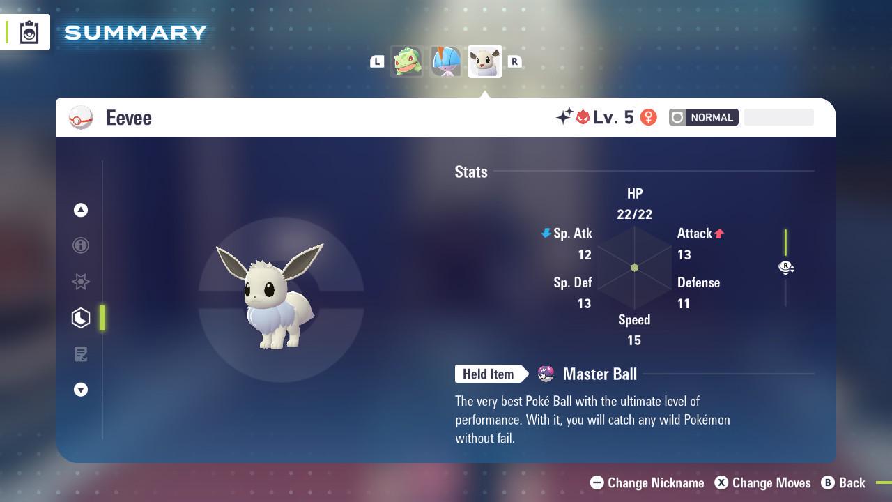 Pokemon Za Lvl 5 Adamant SHINY ALPHA 6IV Eevee Pokémon Legends ZA 6IV Competitive - Pokémon Legends: Z-A digital Pokémon