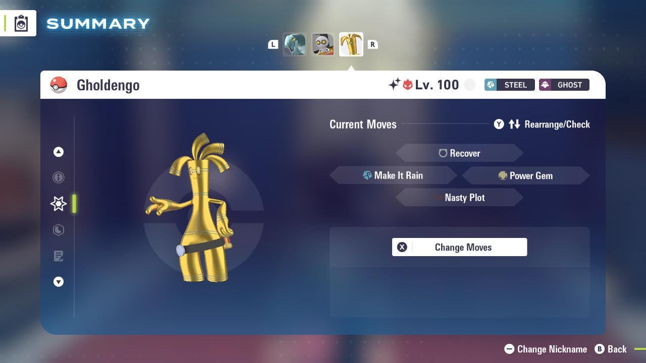 Shiny Alpha Gholdengo 6IV Competitive Battle Ready - Pokémon Legends: Z-A digital Pokémon trade image 4
