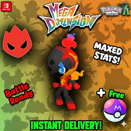Shiny Alpha Charcadet Pokemon Legends Za Mega Dimension DLC 6IV Competitive Battle - Pokémon Legends: Z-A digital Pokémon