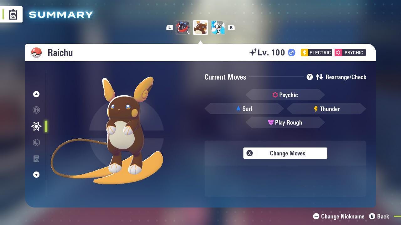 Pokemon Za Shiny 6IV ALOLAN RAICHU Pokémon Legends ZA 6IV Competitive Battle Ready - Pokémon Legends: Z-A digital Pokémon