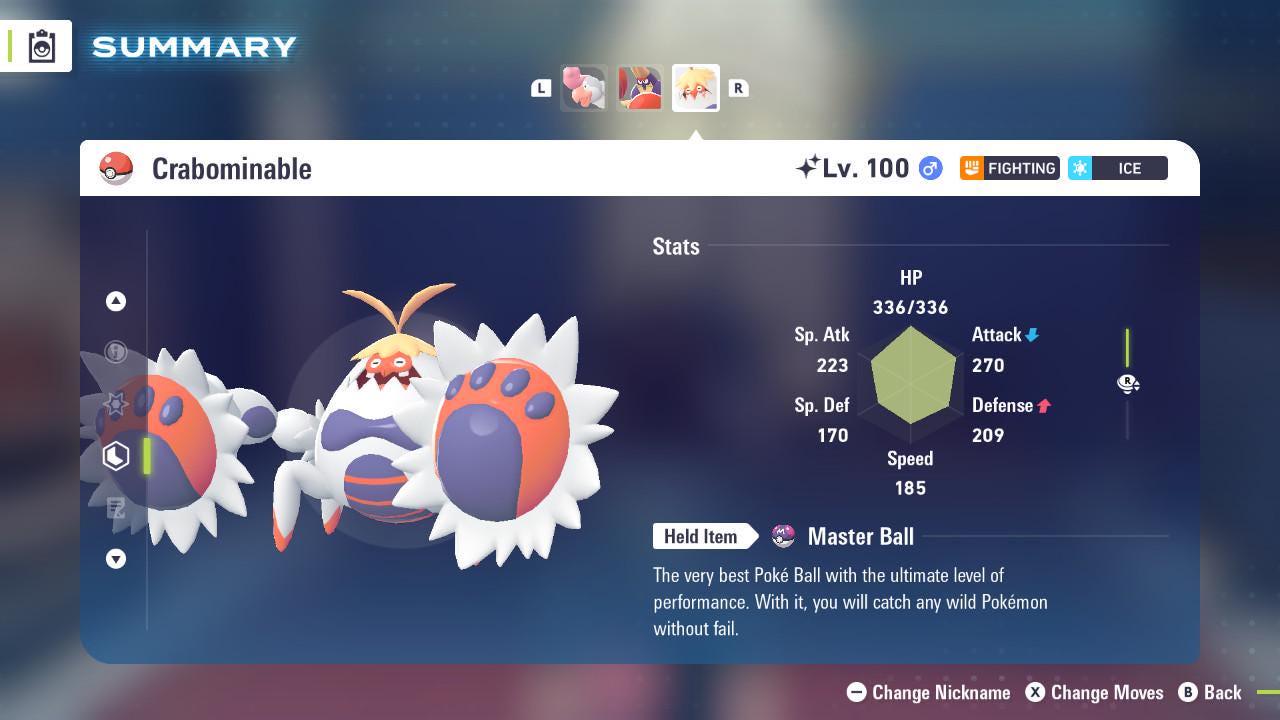 Shiny Crabominable Pokemon Legends ZA Mega Dimension DLC 6IV Competitive Battle - Pokémon Legends: Z-A digital Pokémon trade