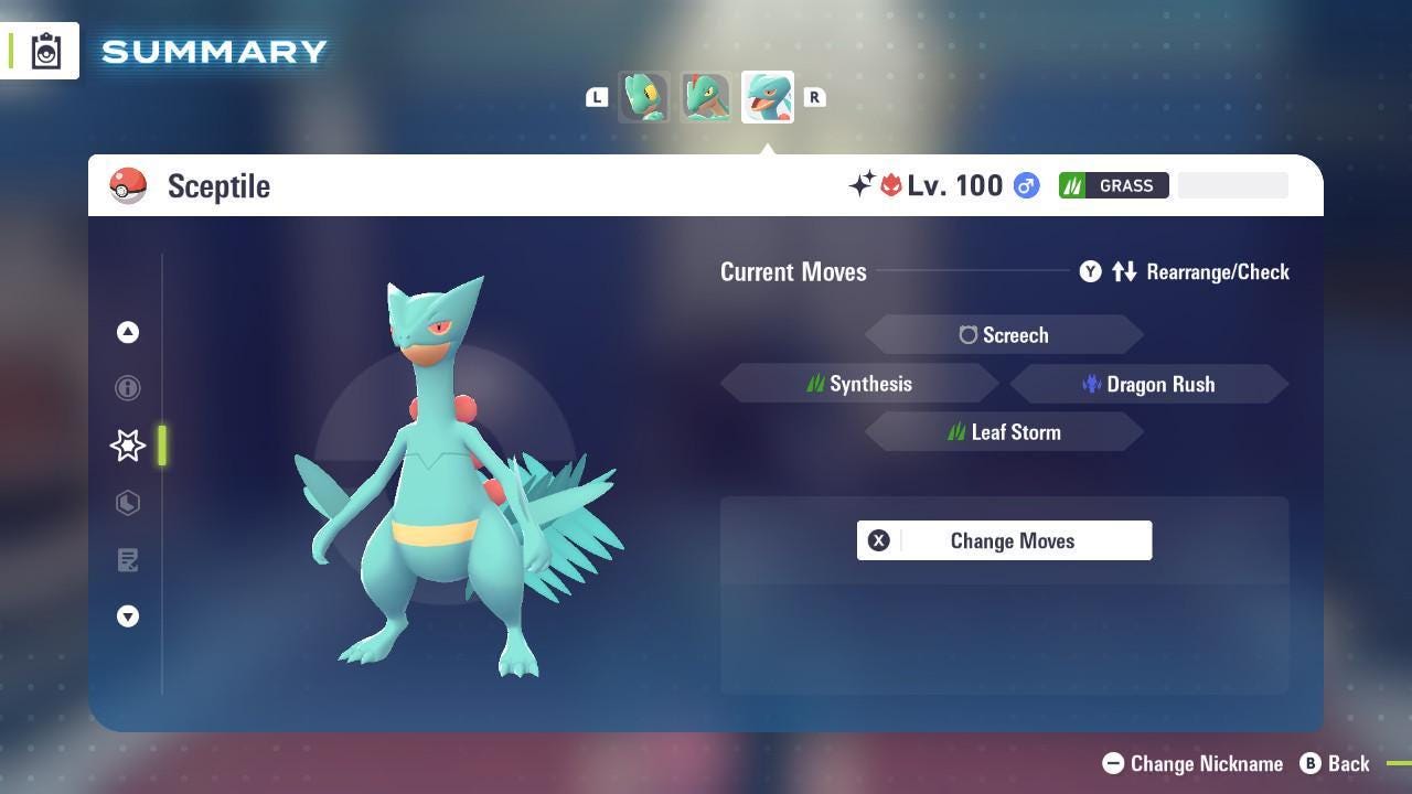 Shiny Alpha Sceptile Pokemon Legends Za Mega Dimension DLC 6IV Competitive Battle - Pokémon Legends: Z-A digital Pokémon