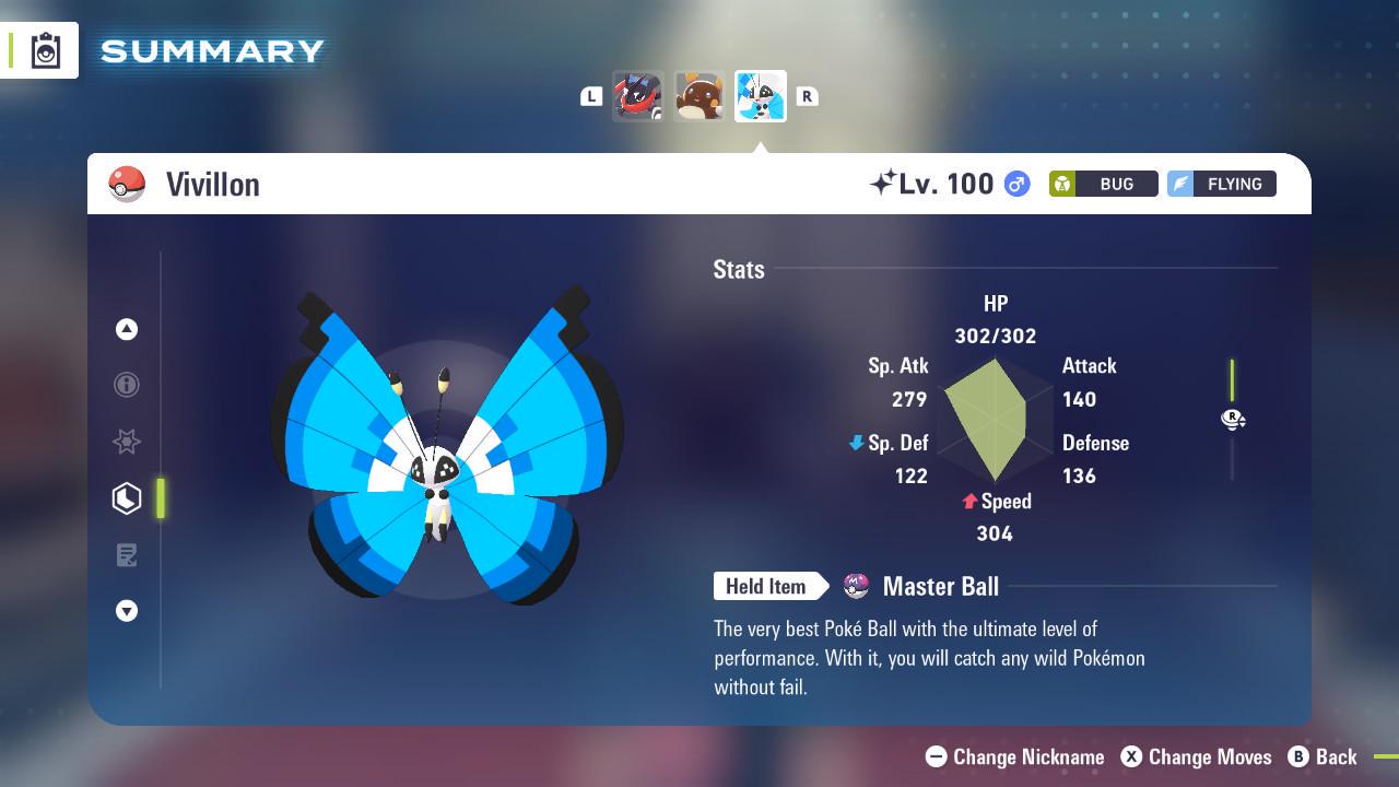 Pokemon Za Shiny 6IV MARINE VIVILLON Pokémon Legends ZA 6IV Competitive Battle - Pokémon Legends: Z-A digital Pokémon trade