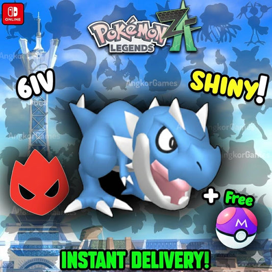 Shiny Alpha Tyrunt Pokémon Legends ZA 6IV Competitive Battle Ready - Pokémon Legends: Z-A digital Pokémon trade by