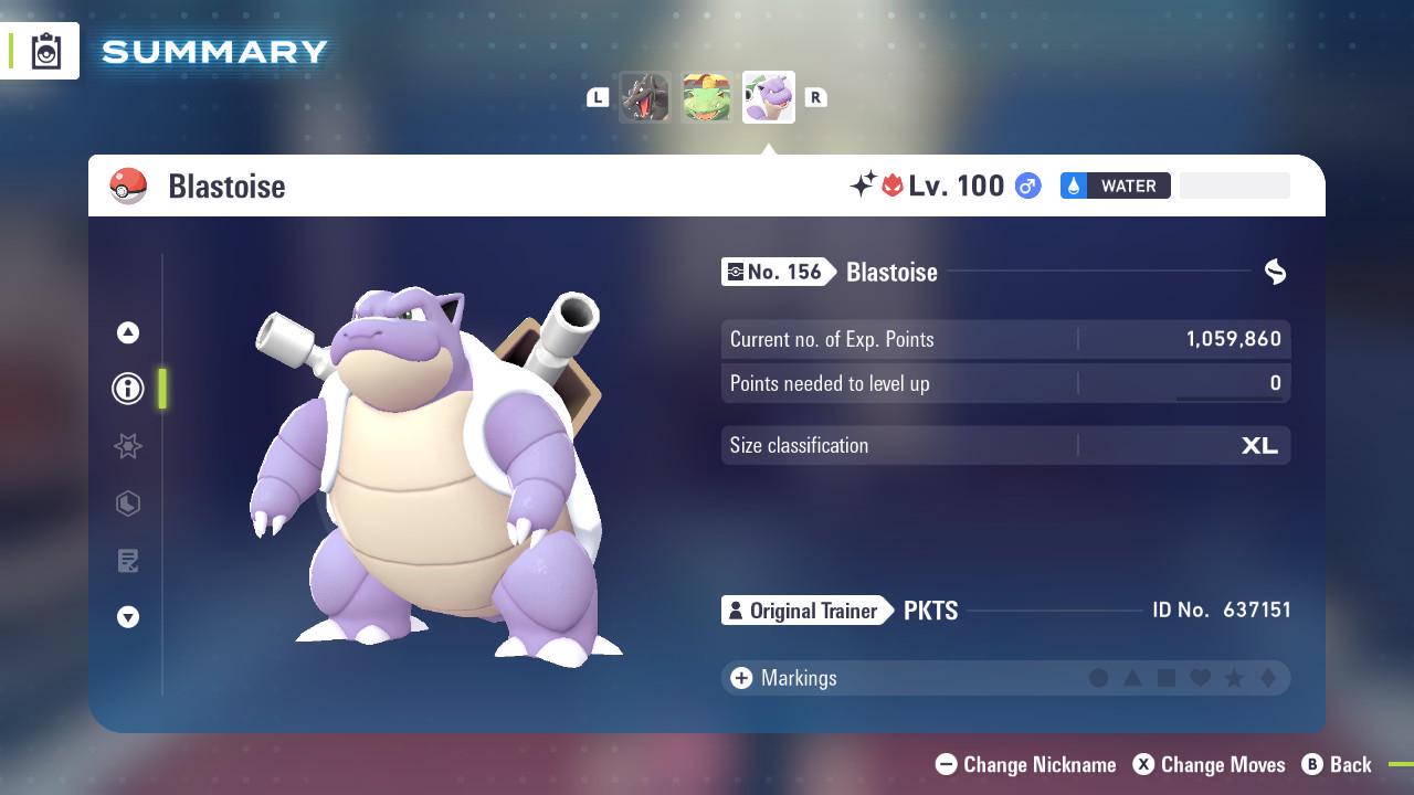 Shiny Alpha Blastoise Pokémon Legends ZA 6IV Competitive Battle Ready - Pokémon Legends: Z-A digital Pokémon trade image 3