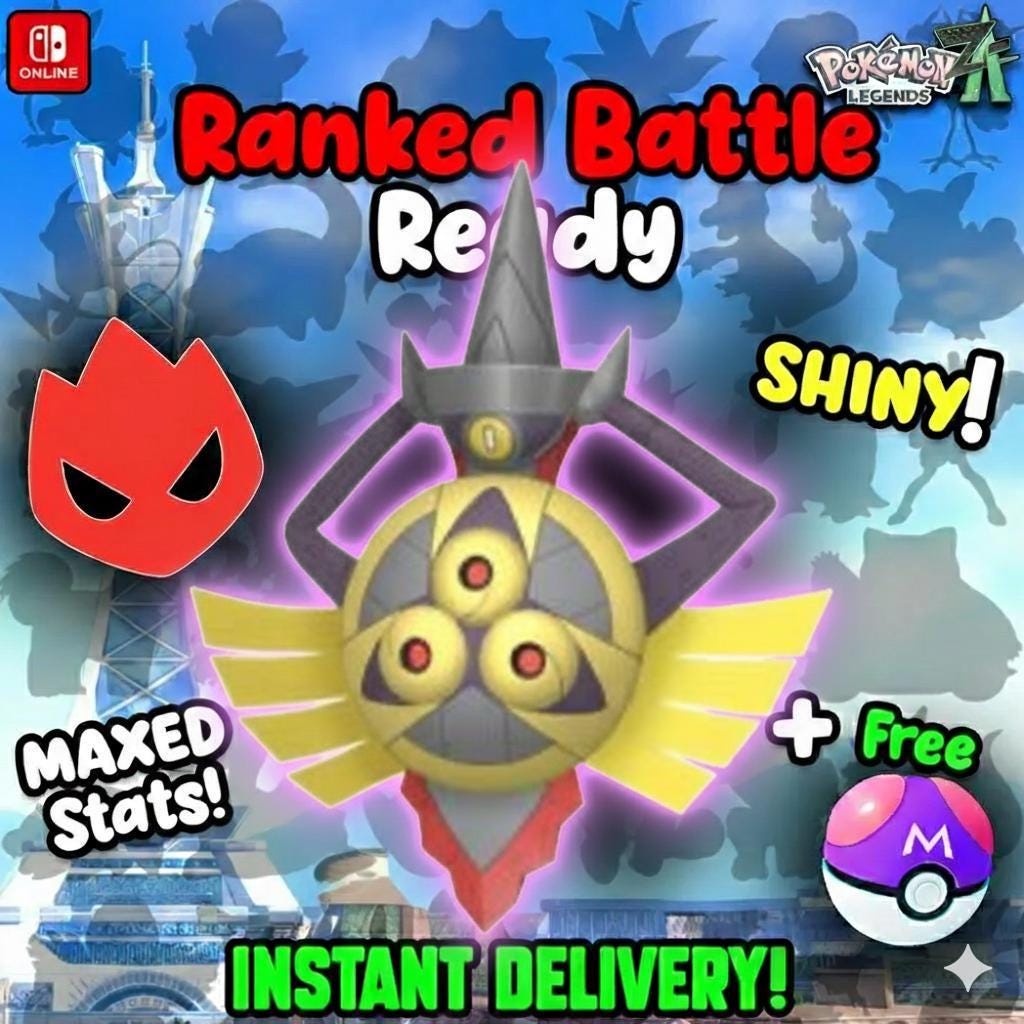 Shiny Alpha Aegislash Pokémon Legends ZA 6IV Competitive Battle Ready - Pokémon Legends: Z-A digital Pokémon trade by