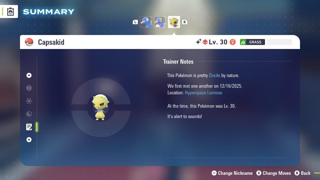 Shiny Alpha Capsakid Pokemon Legends Za Mega Dimension DLC 6IV Competitive Battle - Pokémon Legends: Z-A digital Pokémon