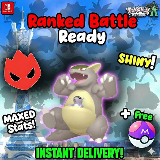 Shiny Alpha Kangaskhan Pokémon Legends ZA 6IV Competitive Battle Ready - Pokémon Legends: Z-A digital Pokémon trade by