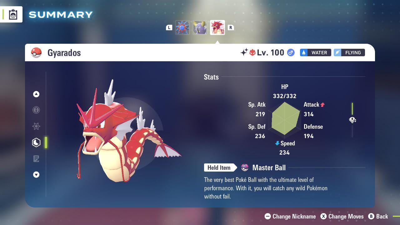 Shiny Alpha Gyarados Pokémon Legends ZA 6IV Competitive Battle Ready - Pokémon Legends: Z-A digital Pokémon trade image 2