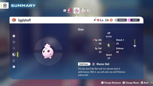 Shiny Alpha Igglybuff Pokemon Legends Za Mega Dimension DLC 6IV Competitive Battle - Pokémon Legends: Z-A digital Pokémon