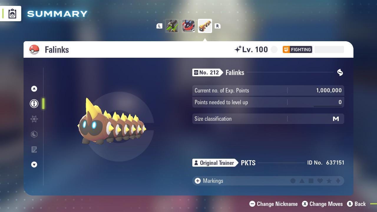 Shiny FALINKS Pokémon Legends ZA 6IV Competitive Battle Ready - Pokémon Legends: Z-A digital Pokémon trade image 2