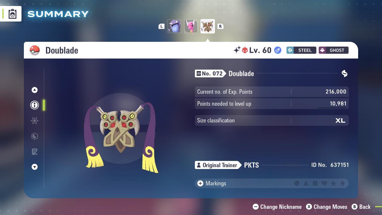 Shiny Alpha Doublade Pokémon Legends ZA 6IV Competitive Battle Ready - Pokémon Legends: Z-A digital Pokémon trade image 2